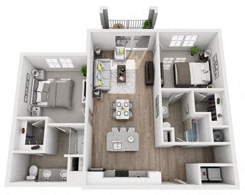 B1 Floor Plan at Inspira, Naples, 34113